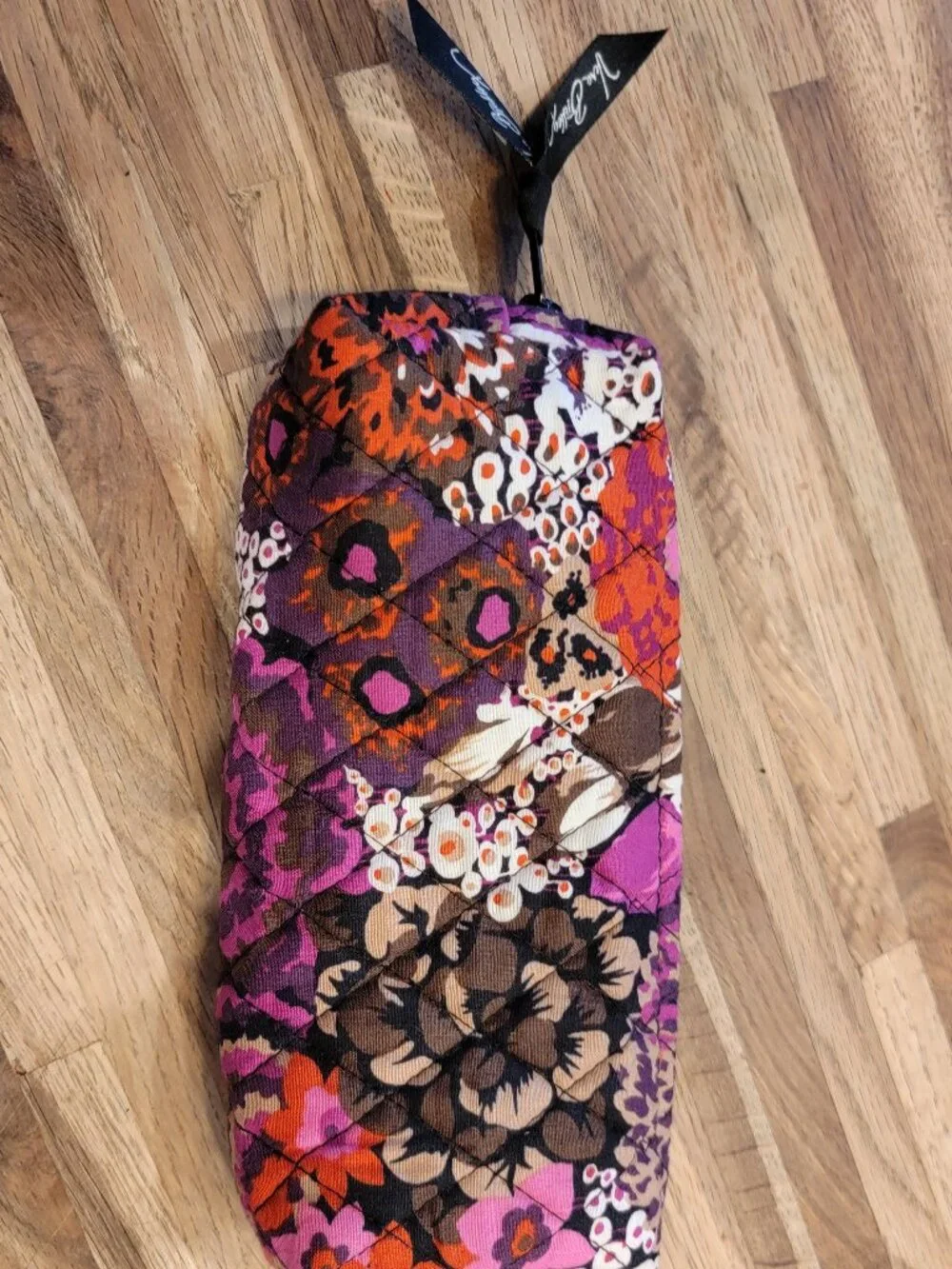 Vera Bradley Rosewood (Retired) Print Quilted Small Cosmetic Case